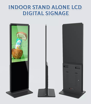 장비 토템을 하는 43 55 인치 실내 바닥 스탠드 LCD 디지털 신호 광고