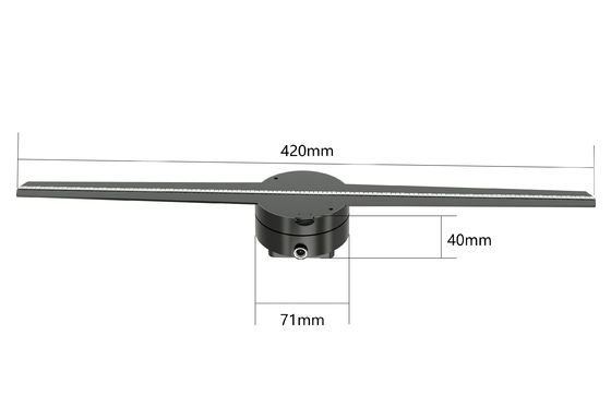 품질  RGB1615 Holographic Led Fan Display 56 65 85cm 8GB Support Splicing 공장